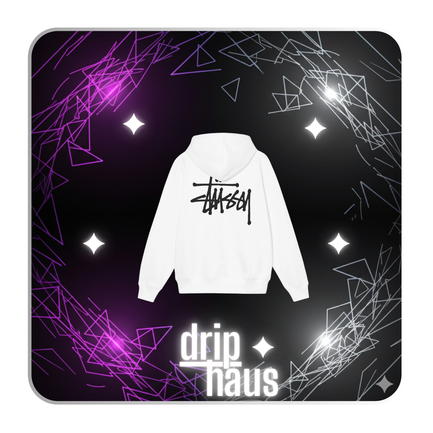 Stussy Classic Hoodie White