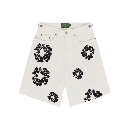Denim Tears Jean Shorts White